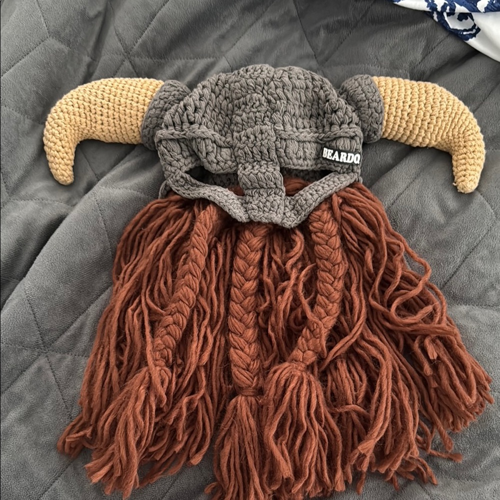 Beardo Viking Helmet with Beard
